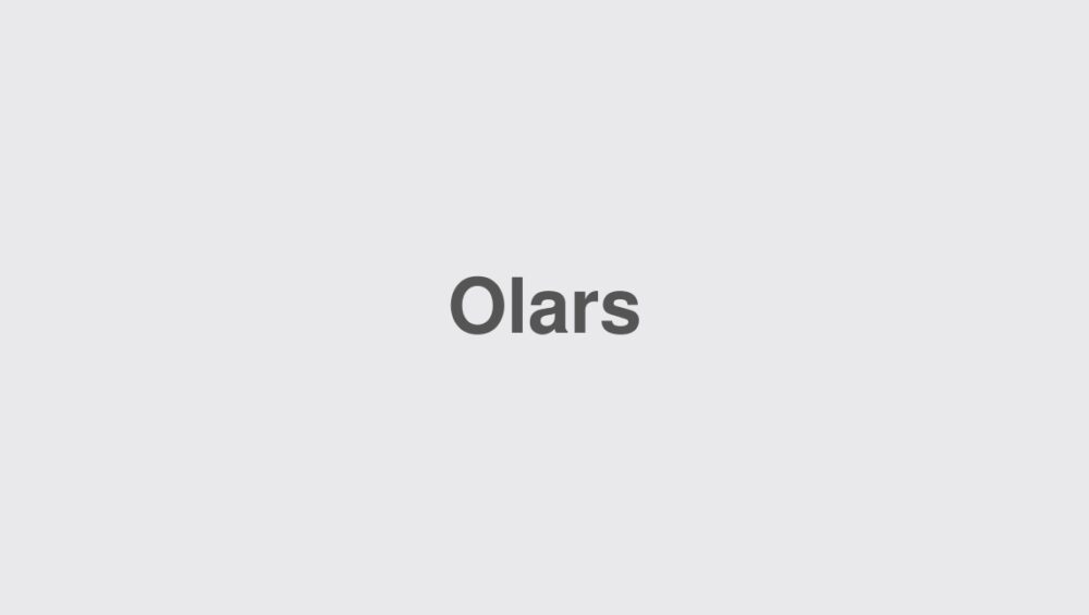 Imagem de espaço reservado (placeholder) com fundo cinza claro e o texto "Olars" centralizado.